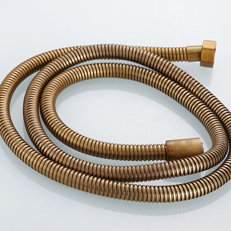 Copper Rain Hand Shower Head Set with Hose & Wall Holder Shower Head Set Richie's shower hose