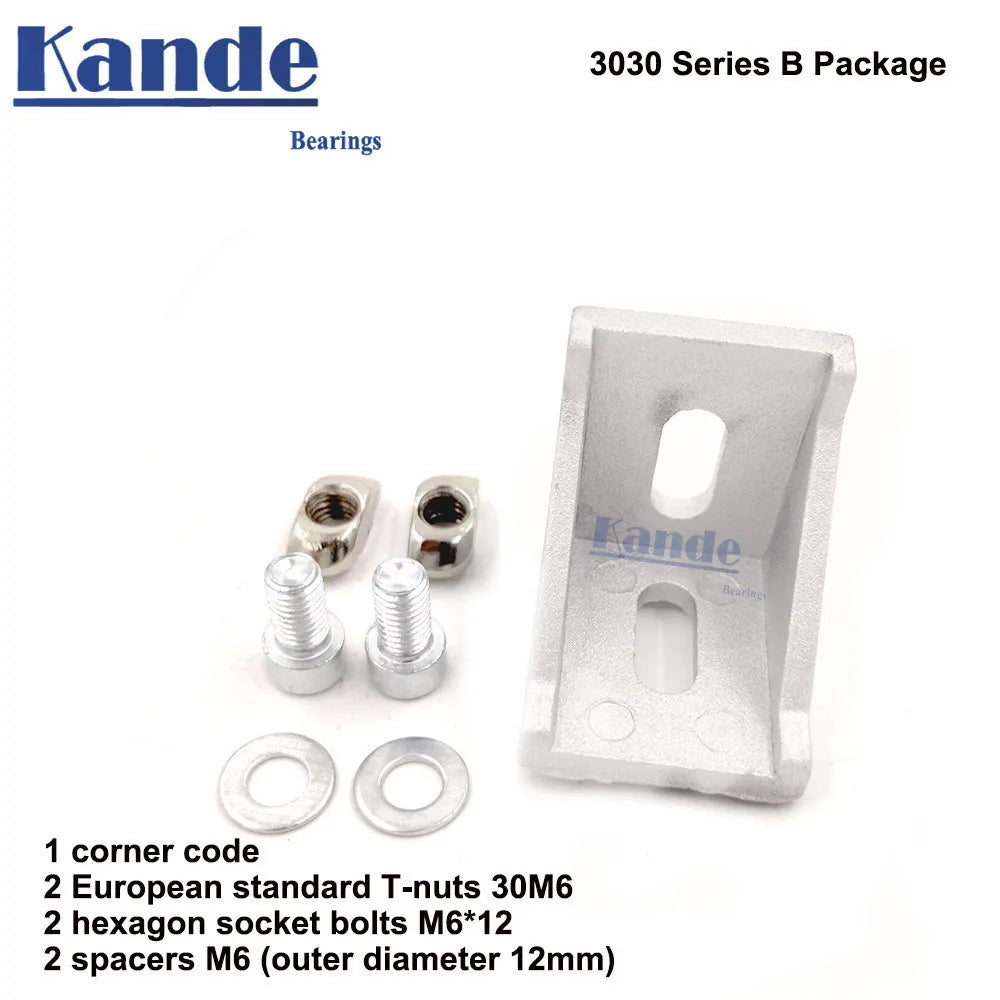 3030 Aluminum Corner Bracket L Connector Set – Slider & T-Nut Corner Bracket Set Richie's