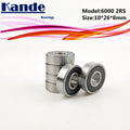 6000-2RS Deep Groove Ball Bearings 10pcs ABEC-5 10×26×8mm Ball Bearings Richie's 6000RS ABEC-3