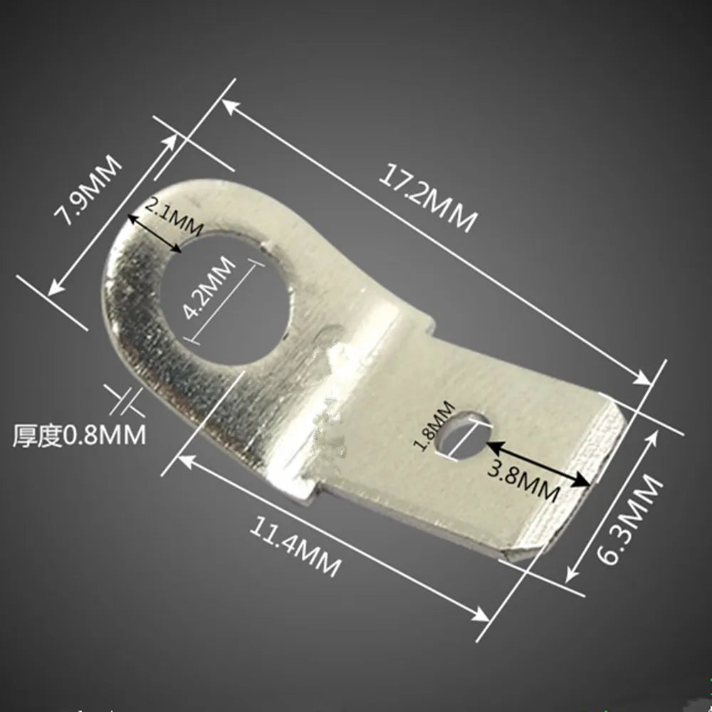 10pcs Speaker Terminal 6.3 Crimp Connector Plug Spring 5mm Speaker Terminal Connector Richie's