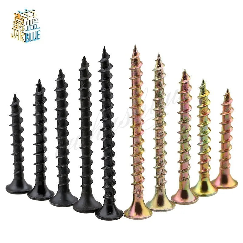 M4 Black Carbon Steel Phillips Self-Tapping Screws 20/50pk Self-Tapping Screws Richie's Color-Zinc M4 50mm 20pcs