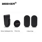 ZEEKER 4-in-1 Stainless Steel Money Clip Wallet & Phone Clip Money Clip Wallet Richie's black 4 in 1