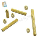 50pcs M2 Brass Female Threaded Standoff Spacers – 3 to 20mm Brass Standoff Spacers Richie's M2 28mm