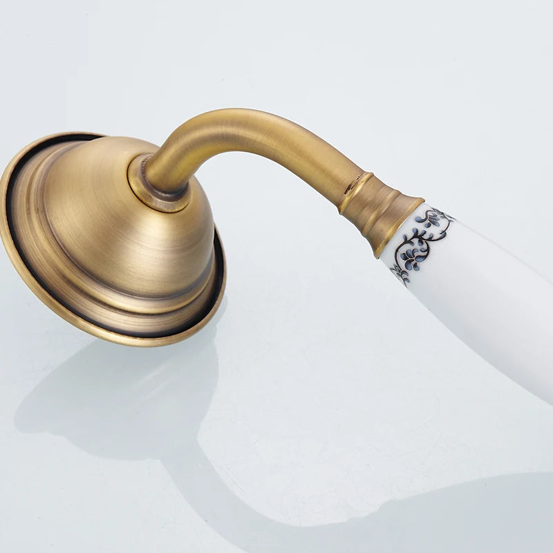 Copper Rain Hand Shower Head Set with Hose & Wall Holder Shower Head Set Richie's