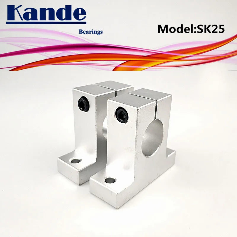 SK25 25mm Linear Shaft Support for 3D Printers – 2pcs Linear Shaft Support Richie's