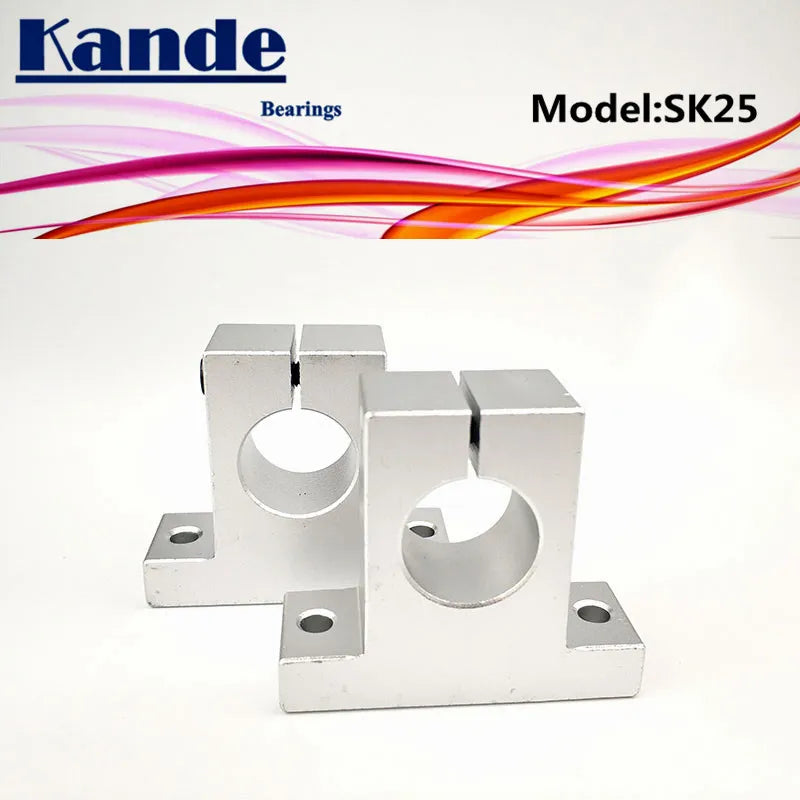 SK25 25mm Linear Shaft Support for 3D Printers – 2pcs Linear Shaft Support Richie's
