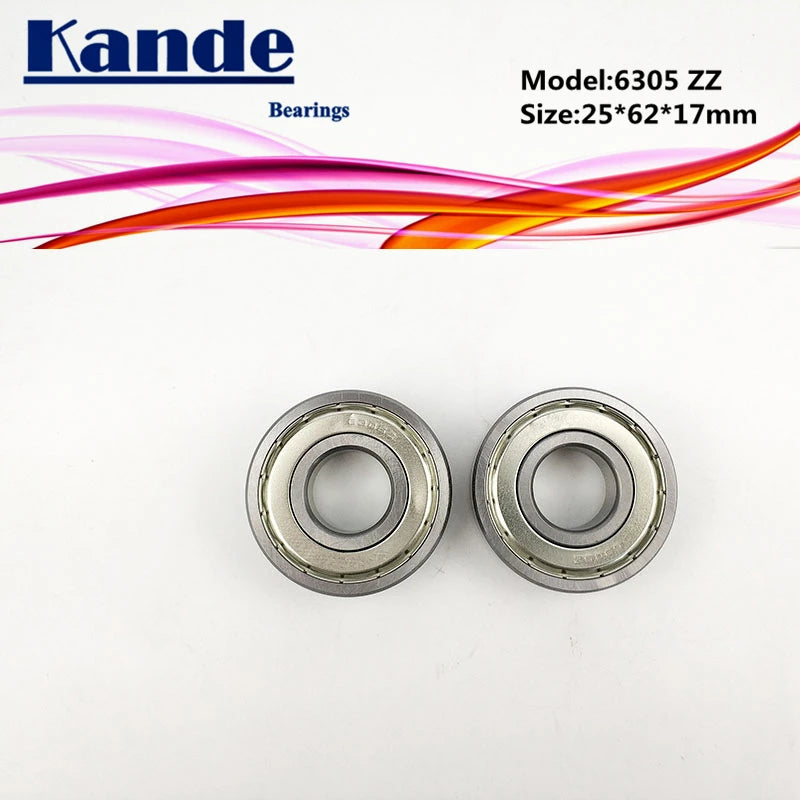 6305ZZ Deep Groove Ball Bearing 25x62x17mm ABEC-5 | 2pcs Ball Bearing Richie's