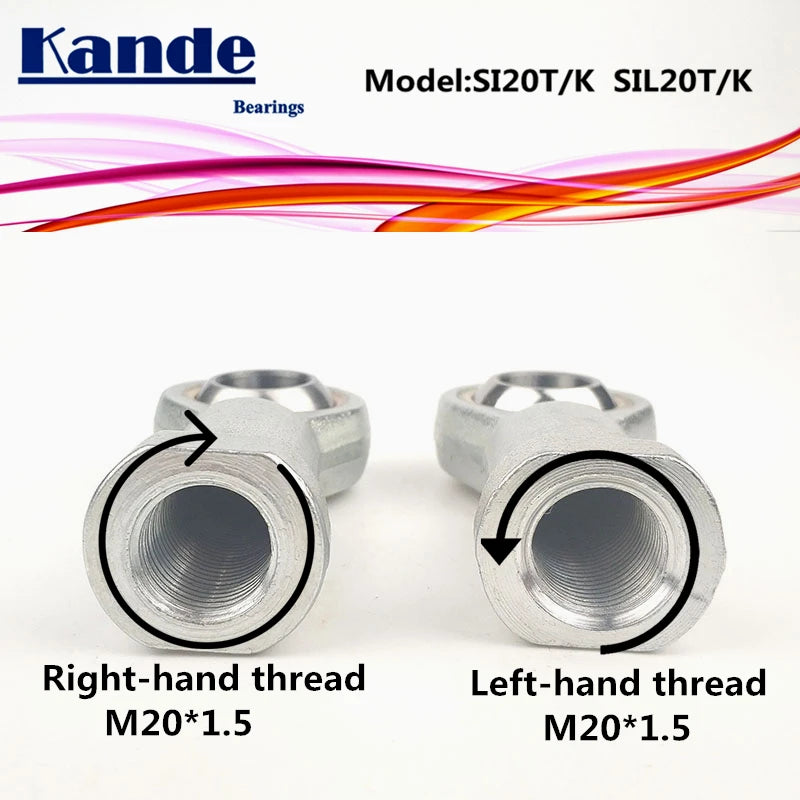 Kande Bearings M20 Rod End Bearing PHSA20 PHSAL20 SI20T/K Rod End Bearing Richie's