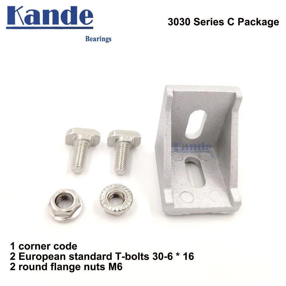 3030 Aluminum Corner Bracket L Connector Set – Slider & T-Nut Corner Bracket Set Richie's