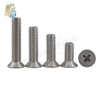 50 Pcs #6-32 UNC Stainless Steel 304 Flat Head Phillips Screws Machine Screws Richie's