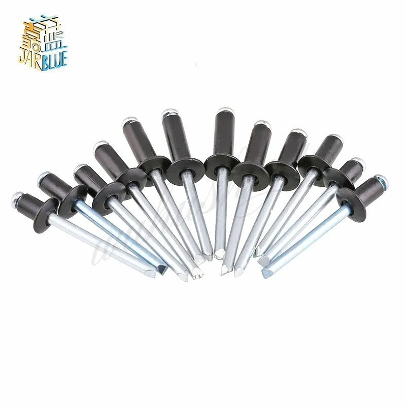 M4 Black Aluminium Blind Pop Rivets 50/100pcs – 6 to 30mm Blind Pop Rivets Richie's