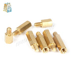 100pcs M3 Hex Brass Standoff Spacers Male to Female Pillar Screws Brass Standoff Spacers Richie's
