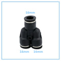 3-Way Y Shape Push-In Pneumatic Fitting 4–12mm OD Hose Connector Pneumatic Tube Fitting Richie's 16mm