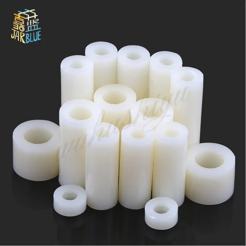 50pcs White Nylon Spacers M3 M4 M5 M6 PCB Standoff Washers Nylon Standoff Spacers Richie's M4 4mm