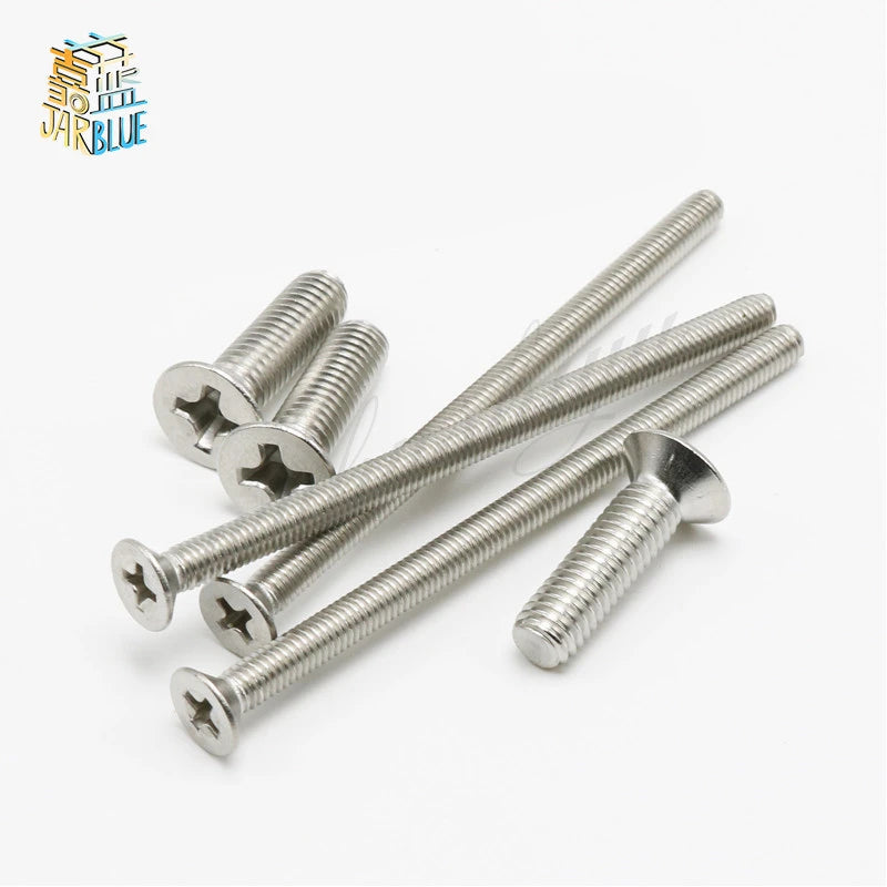 50 Pcs #6-32 UNC Stainless Steel 304 Flat Head Phillips Screws Machine Screws Richie's 6-32 3/4"