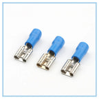 100pcs FDD2-250 Female Insulated Crimp Terminals Blue 16-14 AWG Crimp Terminals Richie's