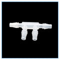 4-Way Plastic Cross Hose Connector – Multi-Pass Barb Fitting Hose Connector Fitting Richie's 6.4mm Hose ID