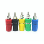5pcs 4mm Banana Jack Socket Binding Post M4×36 Brass 24A Banana Jack Connector Richie's Red