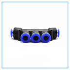 5-Way Push-In Pneumatic Fitting 4–12mm OD Hose Quick Connect Pneumatic Fitting Richie's