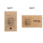 Kraft Paper Thank You Cards for Small Business – 30 Pack Thank You Cards Richie's