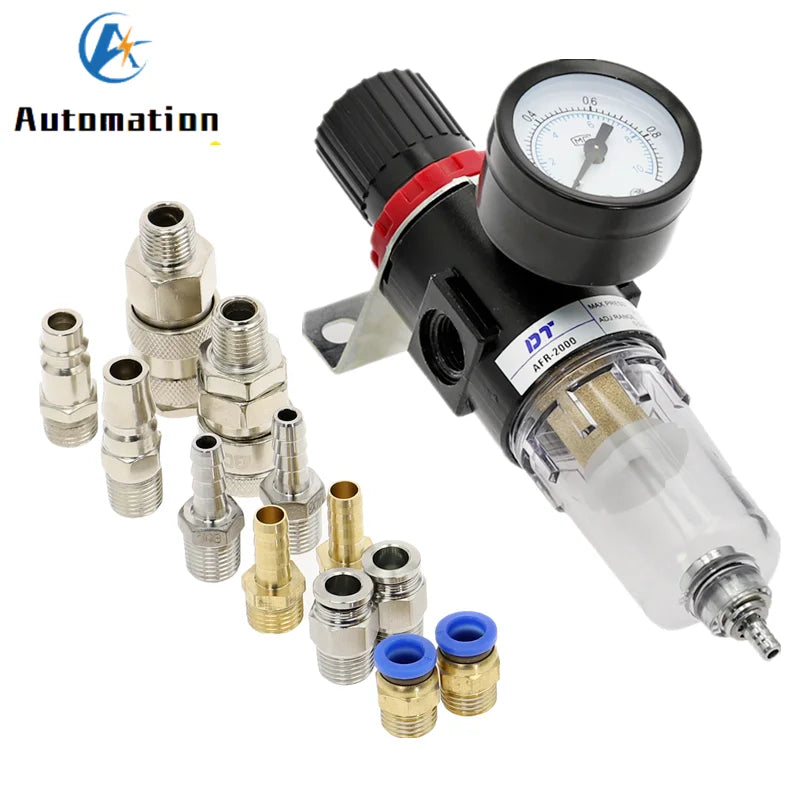 AFR2000 Pneumatic Filter Regulator 1/4" with Pressure Gauge Pneumatic Filter Regulator Richie's