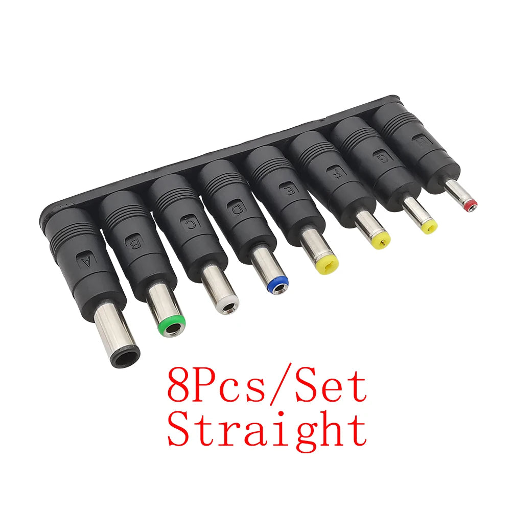 DC Power Jack Adapter Set 5.5x2.1mm Female to Multi Male Tips DC Power Adapter Richie's B 8Pcs