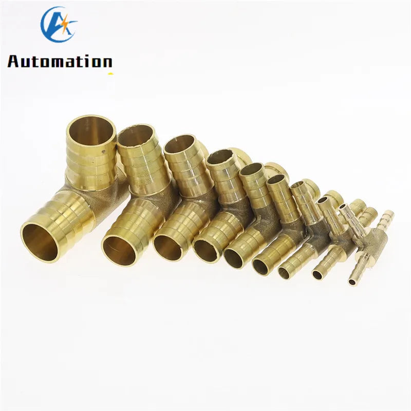 T-Shape Brass Barb Tee Hose Fitting 4mm–19mm 3-Way Connector Brass Hose Fitting Richie's