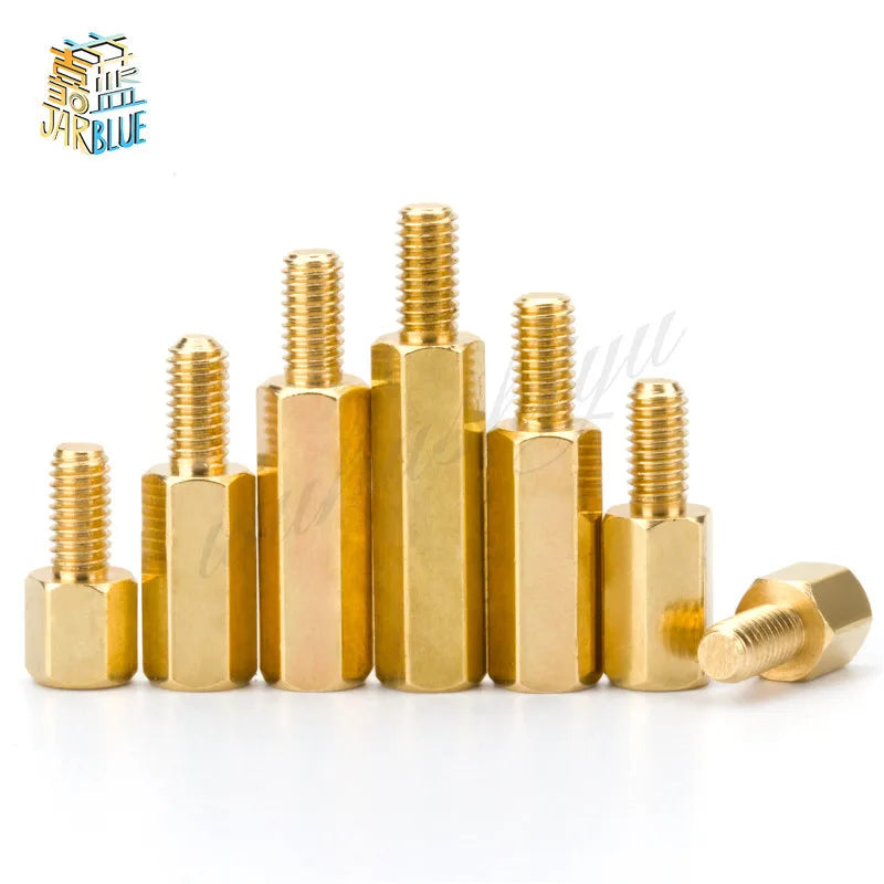 Solid Brass Hex Standoffs M2 M2.5 M3 M4 PCB Spacers 10/50pc PCB Hex Standoffs Richie's
