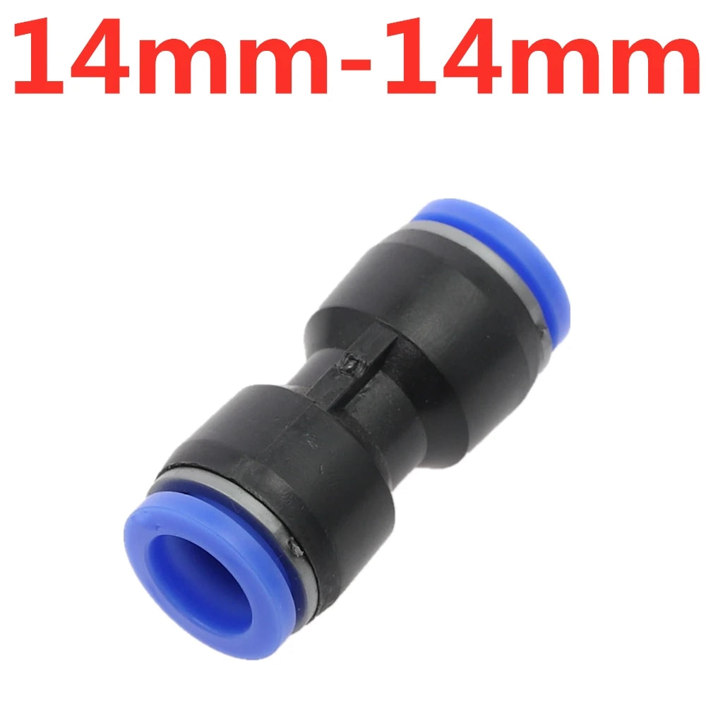 Push-In Straight Reducer Pneumatic Fitting 4mm–16mm Hose Pneumatic Hose Fitting Richie's 14mm-14mm