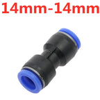 Push-In Straight Reducer Pneumatic Fitting 4mm–16mm Hose Pneumatic Hose Fitting Richie's 14mm-14mm