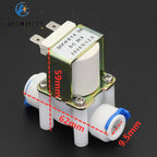 Plastic Solenoid Valve 12V 220V RO Water 3/8" Quick Plug Solenoid Valve Richie's