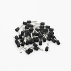 100pcs Insulated Ferrule Terminals Crimp Cord End Wire Connectors Ferrule Crimp Terminals Richie's black E7508