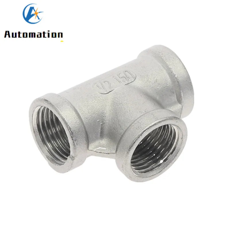 SS 304 Stainless Steel 3-Way Tee Adapter Female BSP Fitting Pipe Tee Fitting Richie's