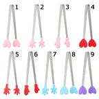 Mini Silicone Food Tongs – BBQ, Bread & Snack Kitchen Clip Kitchen Food Tongs Richie's