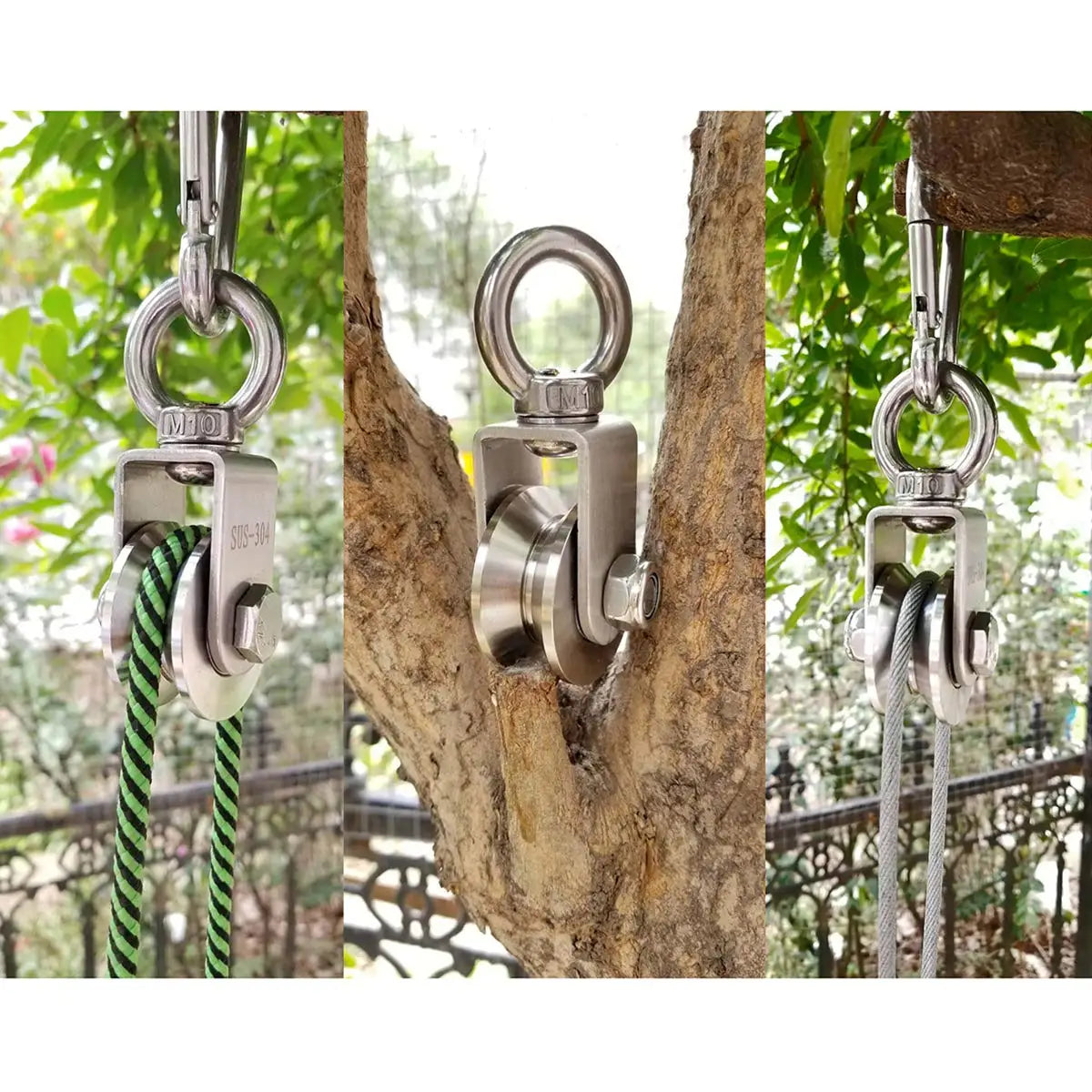 304 Stainless Steel Swivel Pulley – 350KG Heavy Duty 360° Swivel Pulley Richie's