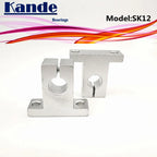 SK12 12mm Linear Shaft Support 4pcs – Kande Bearings 3D Printer Linear Shaft Support Richie's Default Title