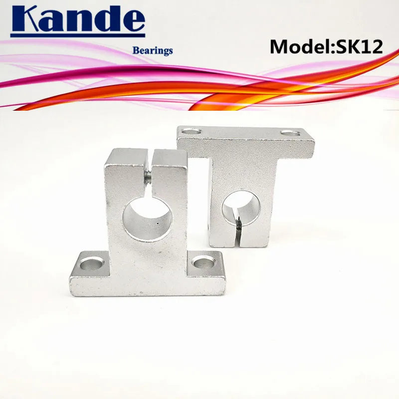 SK12 12mm Linear Shaft Support 4pcs – Kande Bearings 3D Printer Linear Shaft Support Richie's Default Title