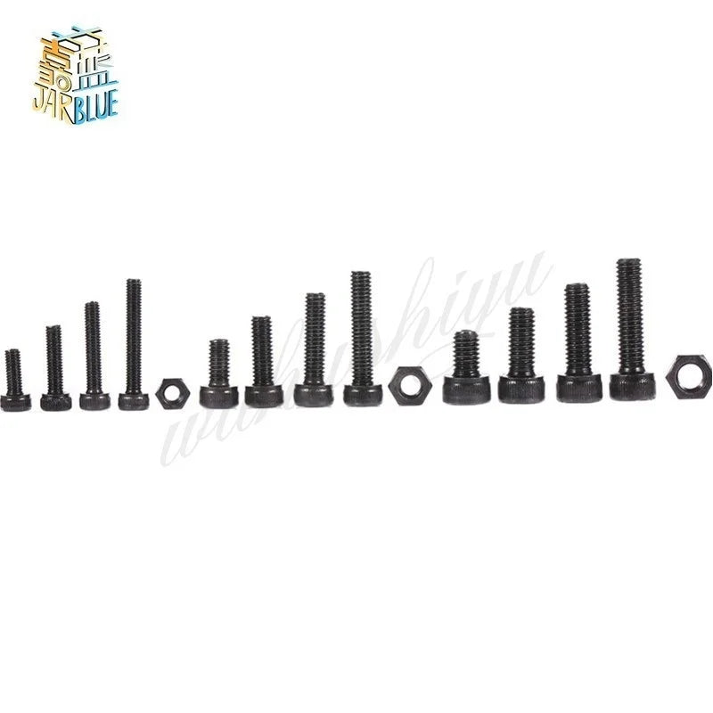 420-Pc M3 M4 M5 Hex Socket Cap Screws & Nuts Assortment Set Screw & Nut Assortment Richie's