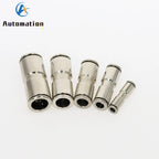 Nickel-Plated Copper Push-In Pneumatic Fittings 4–10mm OD Pneumatic Push Fitting Richie's