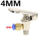 TAC-3P Pneumatic Mechanical Valve 2-Way 3-Port M5 1/8" w/ Fittings Pneumatic Valve Richie's TAC-3P-34T-PC4MM