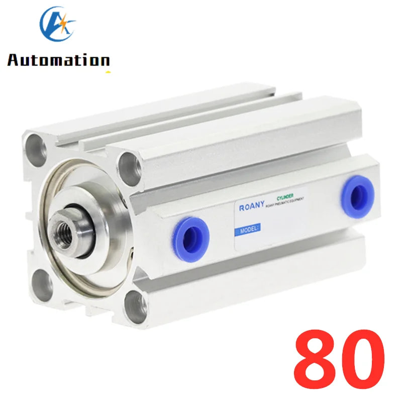 SDA80 Compact Double Acting Pneumatic Air Cylinder 80mm Bore Pneumatic Air Cylinder Richie's