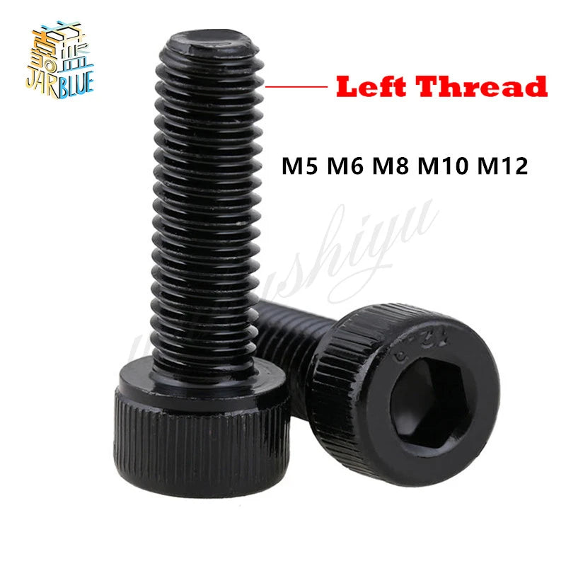 M5–M12 Grade 12.9 Left-Hand Thread Hex Socket Cap Screws Left-Hand Thread Screw Richie's 5Pcs M5x16mm Left