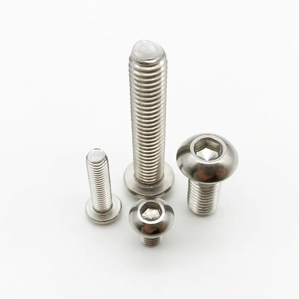 M2–M8 ISO 7380 Stainless Steel Hex Socket Button Head Screws Machine Screws Richie's 304 stainless steel M8 5PCS 30mm