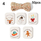 48/50pcs Kraft Paper Christmas Gift Tags with String Kraft Gift Tags Richie's 4