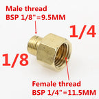 Brass BSP Male to Female Pipe Adapter 1/8"–3/4" Fitting Brass Pipe Fitting Richie's 01 M x 02 F