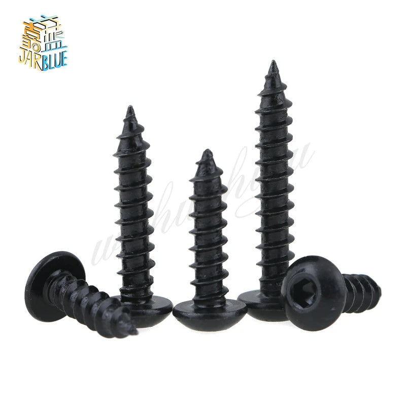 M3–M6 Black Pan Head Hex Self-Tapping Screws | Grade 8.8 JARBLUE Self-Tapping Screws Richie's