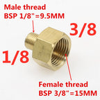 Brass BSP Male to Female Pipe Adapter 1/8"–3/4" Fitting Brass Pipe Fitting Richie's 01 M x 03 F
