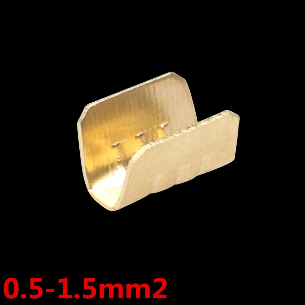 100pcs U-Shaped Brass Crimp Terminals DJ454T 0.5–1.5mm² Crimp Terminal Connectors Richie's Default Title