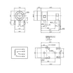 PJ-322 3.5mm 5-Pin Female PCB Audio Jack Connector 10/20 Pcs PCB Audio Connector Richie's