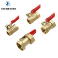 Brass Mini Ball Valve 1/4" 3/8" 1/2" BSP Female Thread Fitting Brass Ball Valve Richie's 1/4"